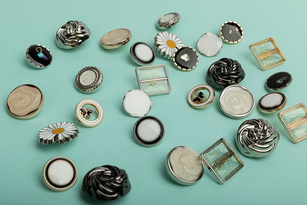 Пуговицы металл 23 мм, 6 шт, 04 никель, Blitz MB 0245