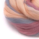 Лента для валяния меланж полутонкая, 100% шерсть, 50гр Камтекс (меланж 23 422)