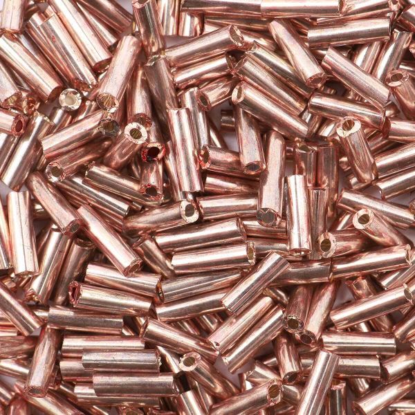 Стеклярус Astra&Craft 5 мм, 150 г (10х15 г), цв. 1108 розовое золото