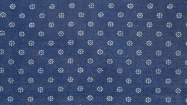 Ткань карманная (карманка) 98 г/м², 150 см, 100 метров, синяя/белые точки, ТСР-312А