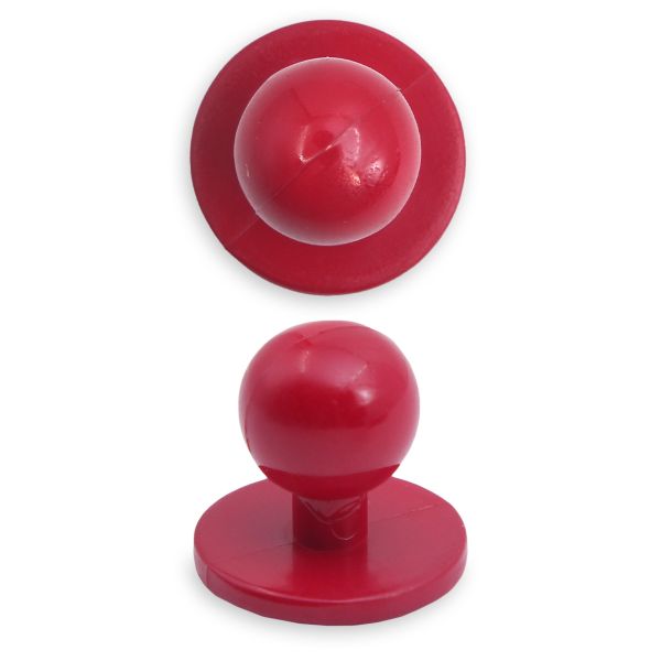 Пуговицы Пукли для поварских курток 12 шт, 10мм (d основания=18мм, h=16мм) (бордовый)