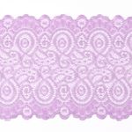 Кружево бельевое эластичное 180 мм / 25 метров, TBY.L1351, цв.1566 лаванда