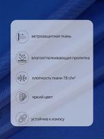 Оксфорд 200D PU1000 78 г/м², 150 см / 5 метров, ОКС.TBY200D.S027.5, S027 василек