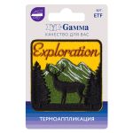 Термоаппликация №06, 1 шт, 02-603 Exploration 6.х 6 см, Gamma ETF