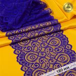 Кружево бельевое эластичное 180 мм / 25 м, 263, цв.223 синий, Kruzhevo