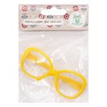 Очки для куклы со стеклом, пластик, 8,5 см, 1шт, желтый