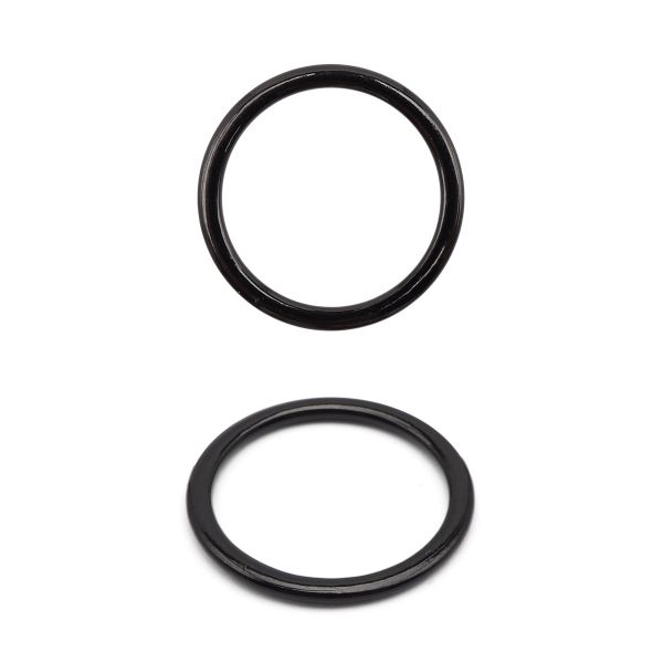 Кольца для бюстгальтера металл ⌀15.0 мм, черный, ГВ800, 100 шт