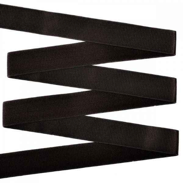 Резинка бельевая (бретелечная) 25.0 мм / 500 метров, RBB05 черный F322