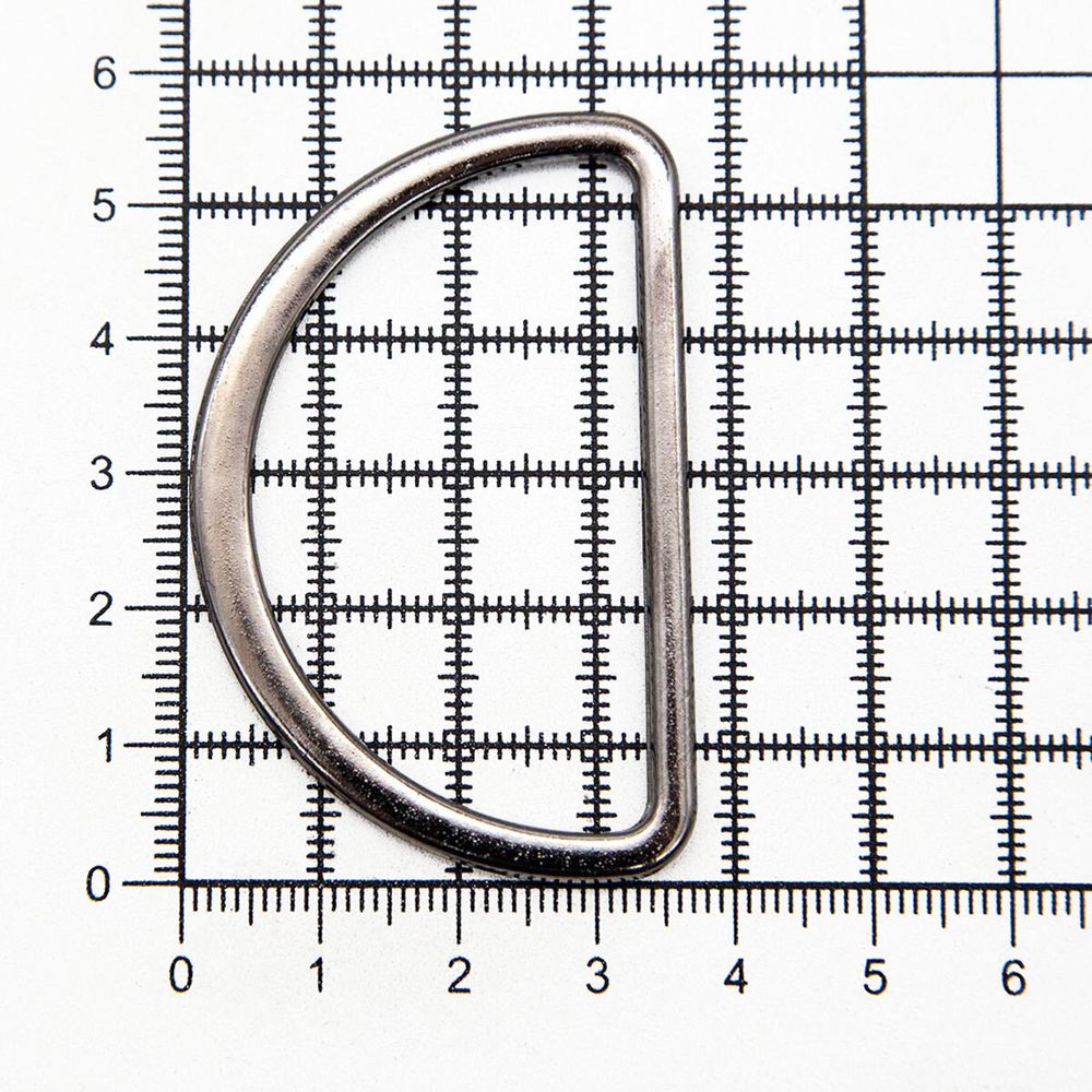 Полукольцо литое металл 50.0 мм (in), (внешн. 57х37 мм), 2 шт, Hobby&Pro, чер.никель