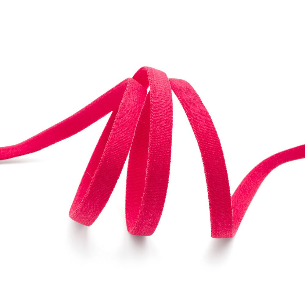 Резинка бельевая (бретелечная) 7.0 мм / 50 метров, 5990 красный