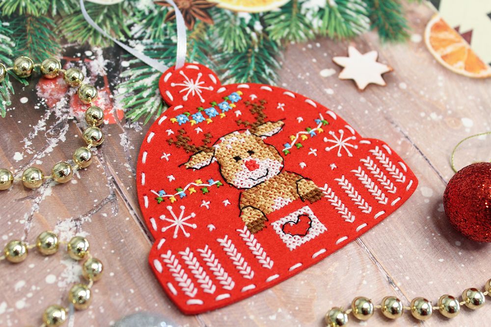 Набор для вышивания нитками МП Студия (Жар-птица), Северный привет, 10х11 см