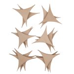 Заготовка из фанеры (мини-набор) 7х7х0.3 см, 15 шт, Mr.Carving БО-07