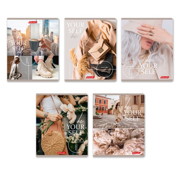 Тетрадь ученическая общая, A5+ 96 л. на скобе 60 г/м², белизна 100%, 5 шт, клетка в термоусадочной пленке, 000765 Селфи, Светоч 96ТЕТк-001