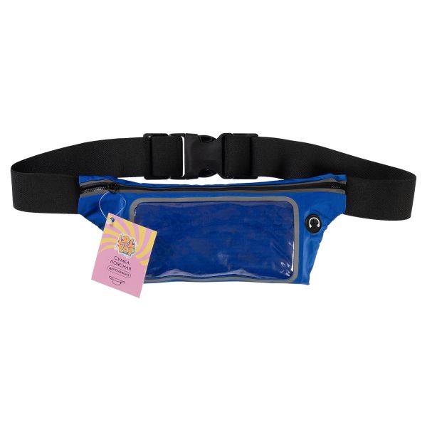 Сумка поясная для телефона 20х9 см, №02 синий, Lol&Pop LLP-307