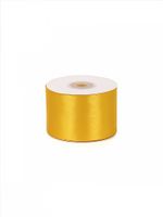 Лента атласная 1-сторонняя 50.0 мм / 22.5±1 метра, 3016 т.желтый, Magic4Hobby