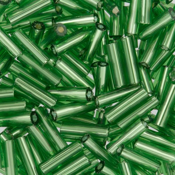 Бисер стеклярус Zlatka 100 г (10х10 г), №0027 зеленый GG