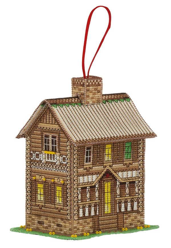 Набор для вышивания нитками Panna, Домик уюта и тишины, 8,5х13,5 см