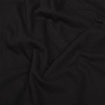 Кулирка гладкокрашеная 145 г/м², 100+100 см, в нарезке, цв. черный, 6м /TOS/