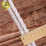 Кружево вязаное (тесьма) 20 мм, 1006 цв.01 белый, уп.182.8м, Kruzhevo