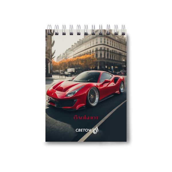 Блокнот на гребне A6 80 л., 4 шт, клетка, Новые дороги 01203, Светоч Б116