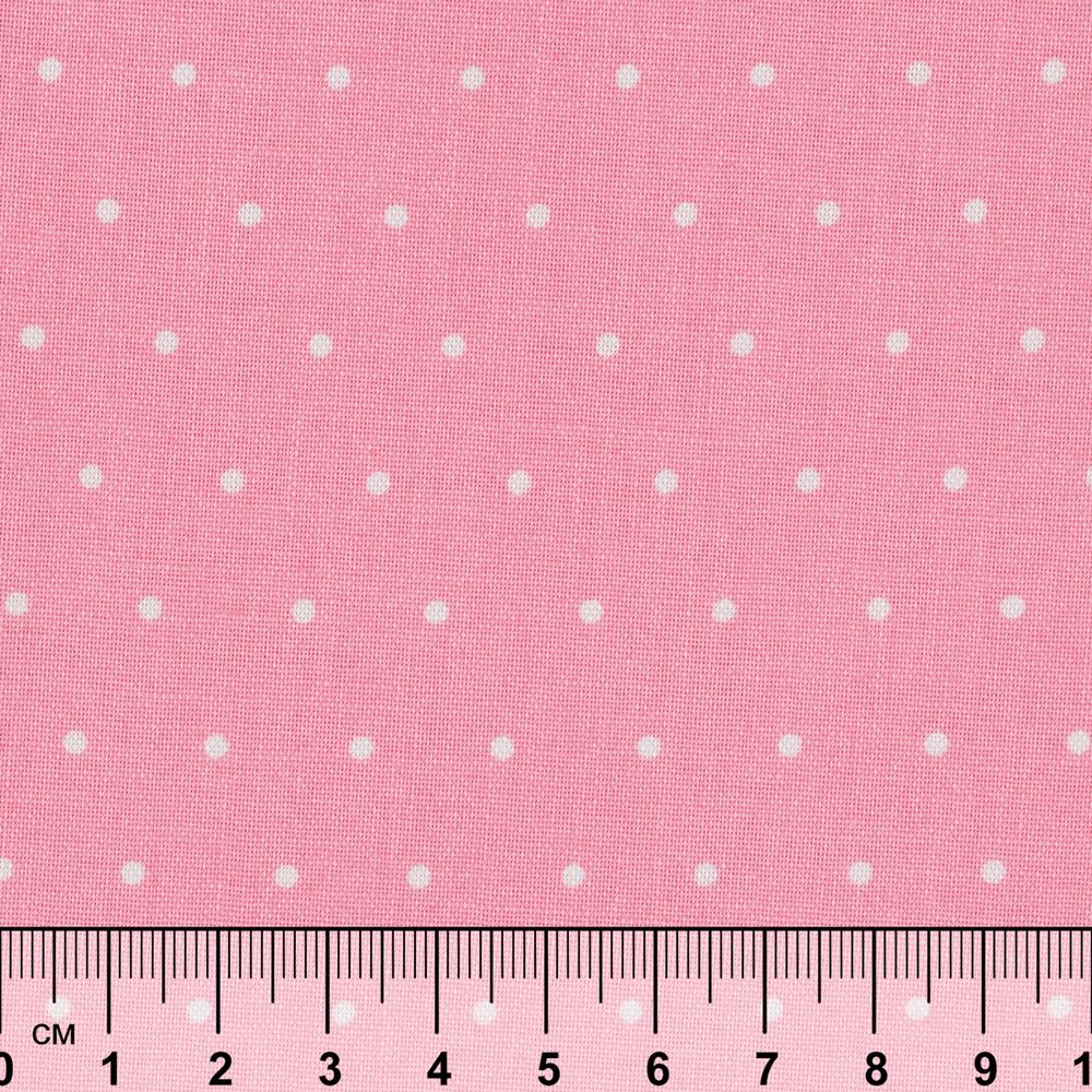Ткань для пэчворка Peppy Бабушкин сундучок, отрез 50х55 см, 140 г/м², БС-54 горох розовый, Peppy