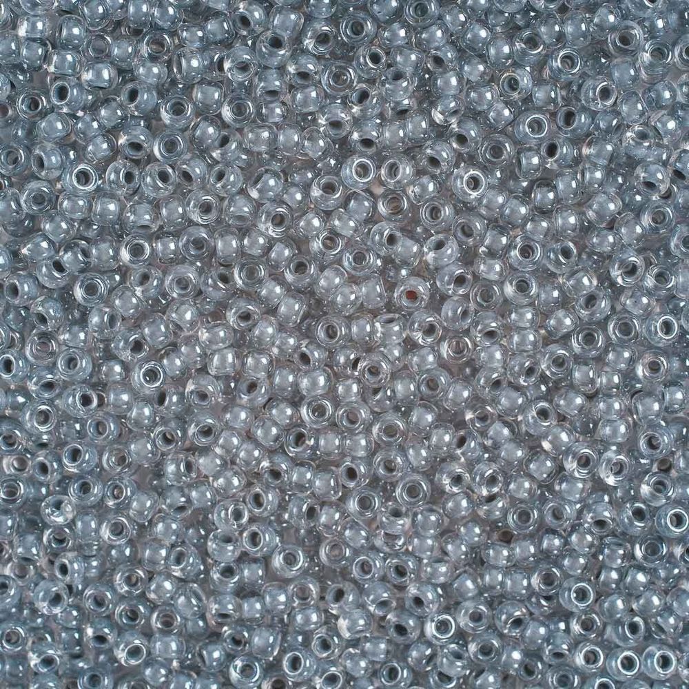 Бисер Preciosa прозрачный, цветной центр и покрытие 10/0 (2.3 мм), 100 г (5х20 г), цв. 38642