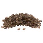 Бусины пластик 10х5 мм, 50 г, кофейное зерно, 11 прозрачное+медь, Astra&Craft, 7541