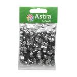 Пайетки граненые 6 мм, упак. 10 гр, Астра, M18 темное серебро, уп.10 шт