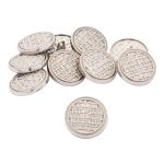 Пуговицы на ножке 36L=23 мм, металл, Silver (серебристый), 10 шт, MP06
