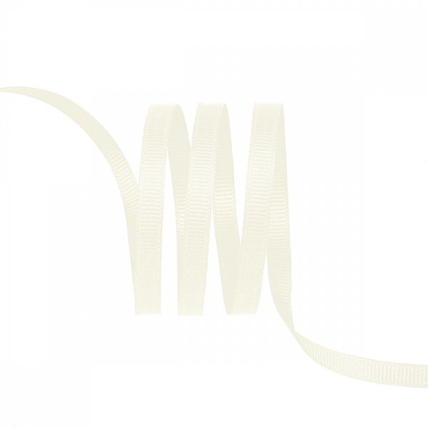 Лента репсовая (в рубчик) 6.0 мм / 22.8±1 метра, F102 молочный, Magic4Hobby