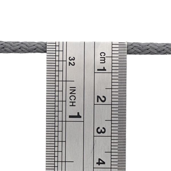 Шнур плетеный ⌀4.0-5.0 мм / 100 метров, 012 серый