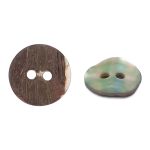 Пуговицы на 2 прокола 18L (11мм), ракушка (A-Natural (натуральный)), CN-S003A, 36 шт