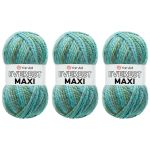 Пряжа YarnArt (ЯрнАрт) Everest Maxi / уп.3 мот. по 200 г, 134 м, 8025 меланж