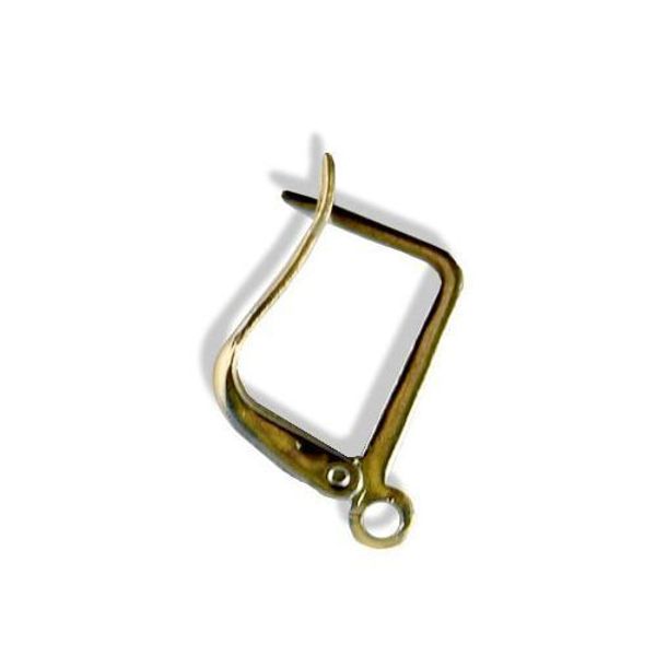 Основа для серег с английским замком, 13,5мм, 4 шт, золото, OTH1516