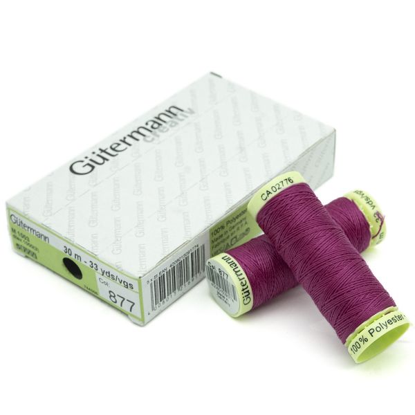 Нитки отделочные Gutermann Top Stitch, 30м, 877 мальва, 5 катушек