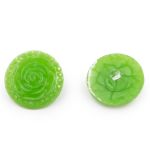 Пуговицы на ножке Розочки, 10 шт (29 зеленый)
