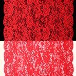 Кружево бельевое эластичное 300 мм / 13.72 м, цв. C820 красный