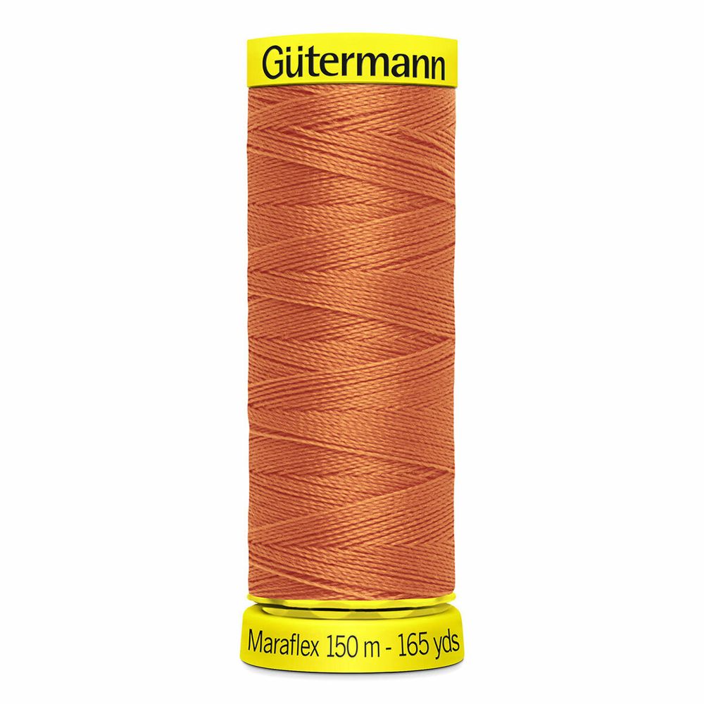 Нитки для трикотажа Gutermann Maraflex, 150м, 982 св.рыжий, 5 катушек