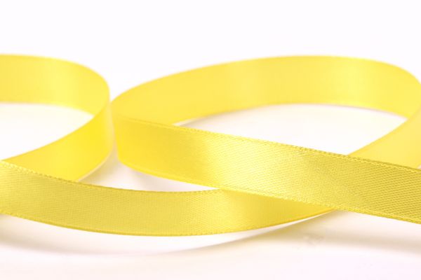 Лента атласная 1-сторонняя 12.0 мм / 33±2 метра, 117 бл.желтый, Gamma
