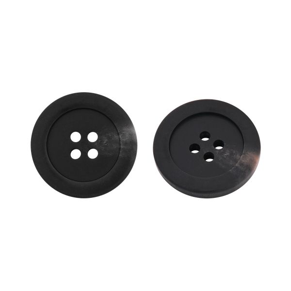 Пуговицы 4 прокола 40L=25 мм, пластик, col. А черный, 36 шт, CN2832