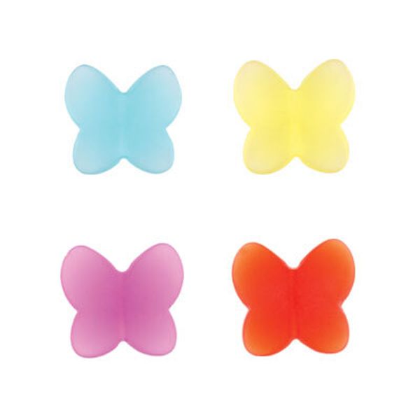 Декоративные элементы для флористики 2.8х2.6 см, 100 шт, №03 фиолетовый, Zlatka BFY-01