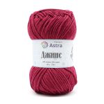 Пряжа Astra Premium (Астра Премиум) Джинс, (Jeans) / уп.4 мот. по 50 г, 135 м, 190 темно-красный