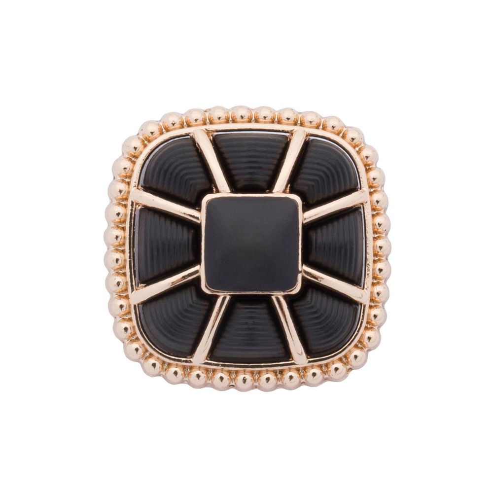 Пуговицы на ножке 36L=23 мм, металл, GD.Black (золото-черный), 10 шт, MP07