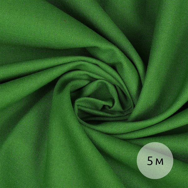 Льняная ткань 200 г/м², 140 см / 5 метров, TBY.Li.1009.23.5, цв.23 зеленый