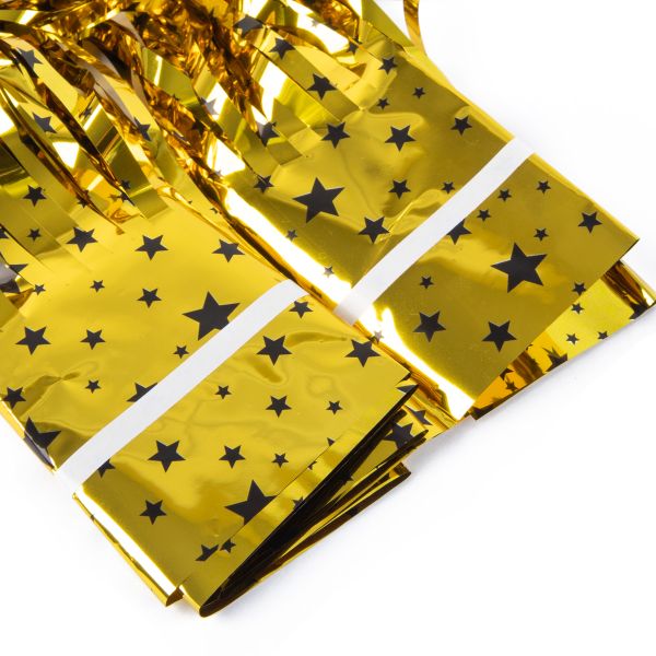 Занавес Дождик 100х200 см, 03_золотые звезды, Boomzee GBZ-13