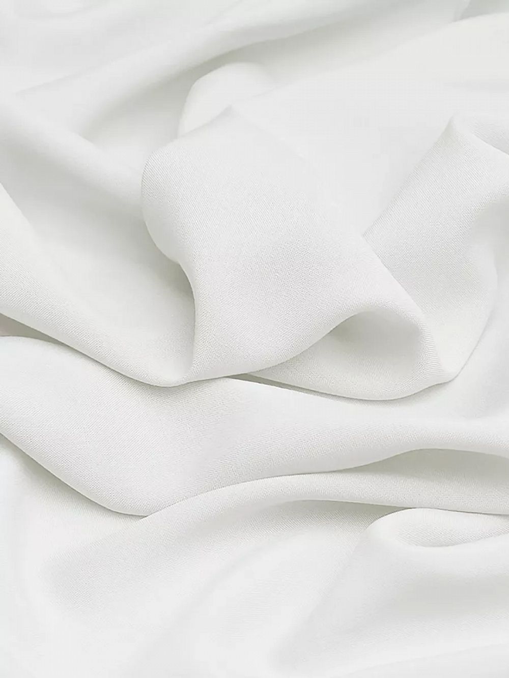 Штапель 110 г/м², 145 см / 2 метра, TBY-Vi-30-01.2, цв.01 белый