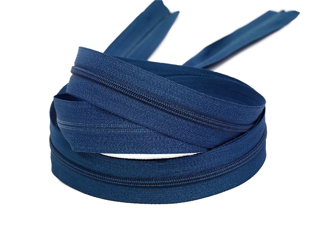 Молния рулонная витая (спираль) Т3 (3 мм) УСИЛЕННАЯ, НА БОБИНЕ, S-040 св.синий (цв.SBS) / кор. 1200 метров