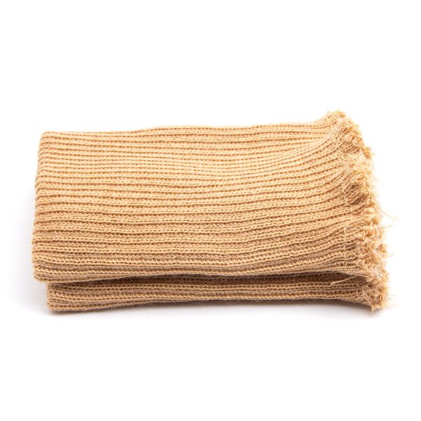 Манжеты трикотажные 6.5х9.5 см, 1 пара, тонкие, 070 соломенный