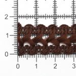 Тесьма отделочная вязаная 17 мм, 10 м, коричневый