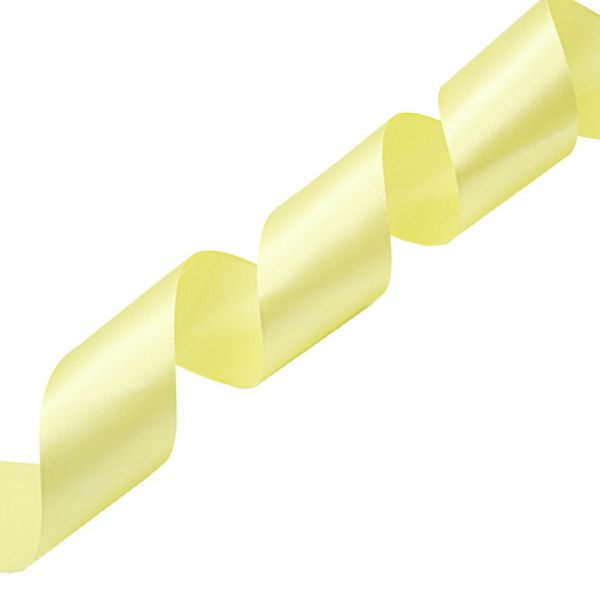 Лента атласная 1-сторонняя 50.0 мм / 22.86±1 метров, 057 лимонный, Globus